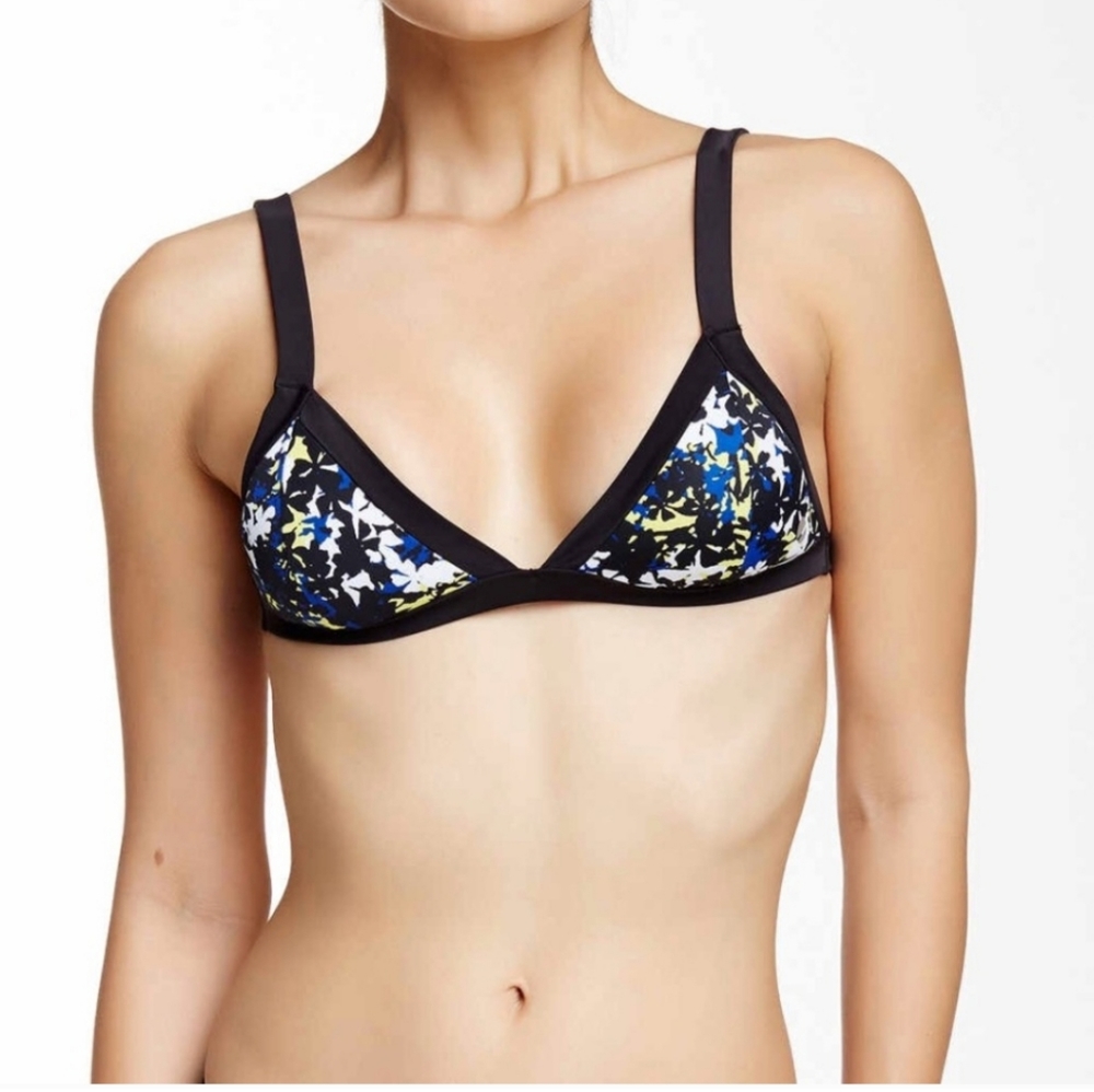 SOLE EAST NEON DAISY TRIANGLE BIKINI TOP L